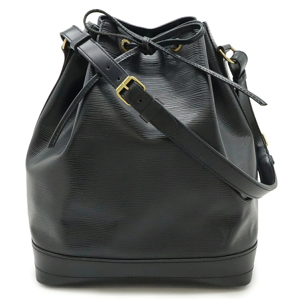 LOUIS VUITTON Epi Noe Shoulder Bag Hobo Semi Shoulder Drawstring Noir Black